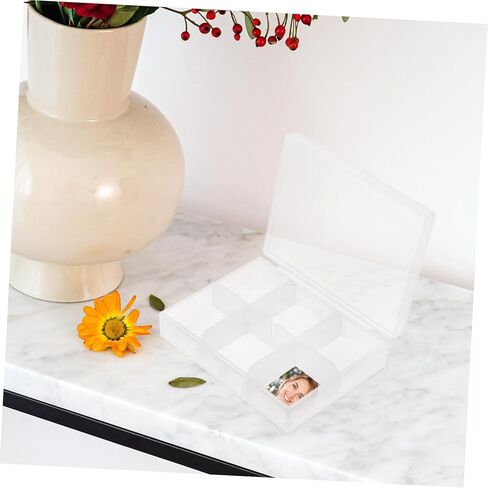 DOITOOL 2sets Large Capacity Photo Storage Boxes Card Organizing Cases for Hardware Screw Storage Plastic Box for Cards 2pcs*2 in Kuwait