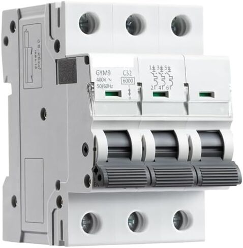 Gym9 3p 6ka MCB DIN Rail Circuit Breaker 6A-63A AC Type (16A) in Kuwait