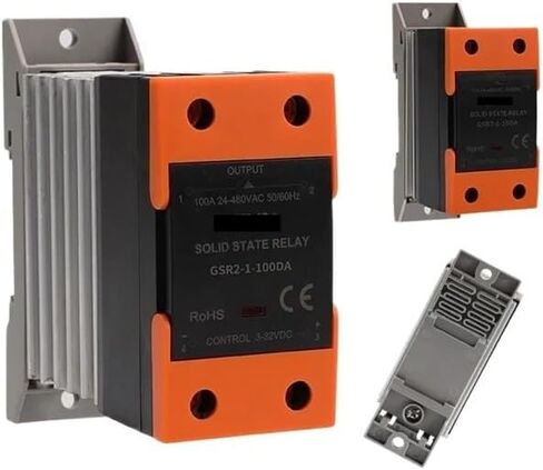 GSR2-1 Solid State Relay DIN Rail Phase with Cont Heat 10A-120A DC Control AC DC Control Control AC (DC to AC ، GSR2-1-80A) in Kuwait