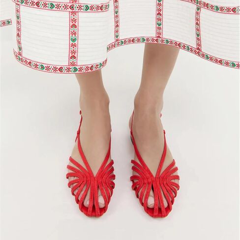 Slingback Flat Sandals for Women Comfort Round Toe Low heel Sandals Casual Summer Dress Shoes in Saudi Arabia
