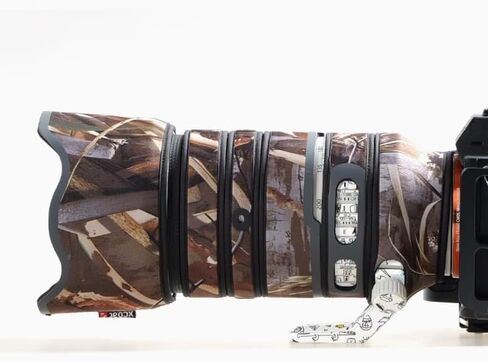 Waterproof Camera Lens Coat for Sony FE 70-200mm F/4 OSS II, Camera Camouflage Rain Covers Lens Protective Sleeve (Dry Grass Camouflage) in Kuwait