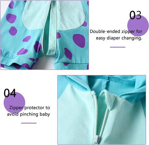 TONWHAR Boys Girls Short Sleeve Animal Hooded Rompers Cute Summer Outfit for Toddler Kids in Kuwait