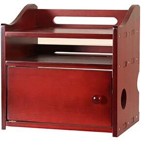 Router Storage Box，Wireless Router Storage Box Set Top Box Rack Cable Organizer Box Power Strip Protector Hider for Bedroom， Living Room， Office Decor Stands，B-30x23x30cm