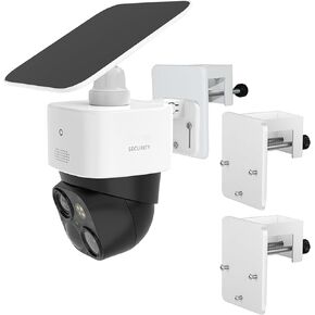 2 Pack Gutter Mount Bracket Compatible with Eufy SoloCam S340/SoloCam E30/ Eufy 4G LTE Cam S330,Solar Security Camera,No Drill Installation Camera Gutter Mount for Outdoor