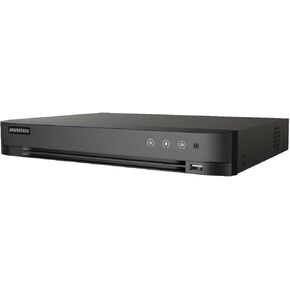 Hikvision 8CH HD Analog DVR 5MP 8-Channel TURBOHD + 4 IP Channels with Face Detection Audio Over Coax 1x Hard Drive Bay (No HDD Included)