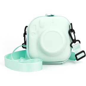 Hard Case for Fujifilm Instax Mini 12/11 / 10/9 / 8/7 and for Fujifilm Instax Mini 99 Instant Camera with Shoulder Strap - black