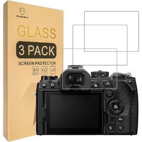 Mr.Shield Screen Protector compatible with Olympus OM SYSTEM OM-1 Mark II/OM-1 [Tempered Glass] [3-PACK] [Japan Glass with 9H Hardness]