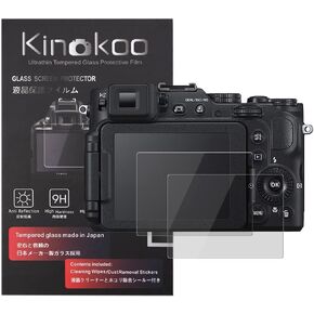 kinokoo Tempered Glass Film for Nikon P7800/P7700/P7100 Crystal Clear Film Nikon P7800 P7700 P7100 Screen Protector Bubble-Free/Anti-Scratch(2 Pack)