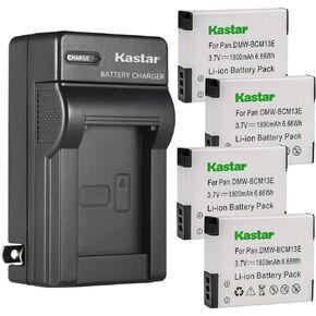 Kastar AC Wall Battery Charger Replacement for Panasonic DMW-BCM13, DMW-BCM13E, DMW-BCM13PP Battery, VSK0800, VSK0801 Charger, Panasonic Lumix DMC-ZS35W, Lumix DMC-ZS40 DMC-ZS40K DMC-ZS40S