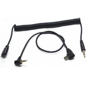 2.5mm-Type c USB for Sony A7CII Shutter Release Cable to a7c ii/A6700/ZV-E1/ZV-E10 II 13.8in Flash Starter Remote Control Accessory Wire(2.5mm-Type c Cable 2pcs)