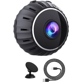 WiFi Security Camera 1080P HD Support Motion Detection 150° Wide Angle 360° Adjustable App Control for Home Office