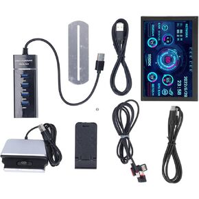 5 Inch IPS Secondary Display Screen for PC, 800x480 Resolution, View Angle, 4G Storage, Supports Video Monitoring Image Album Rotation