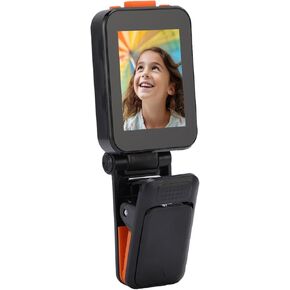 Yunir Vlog Selfie Monitor Screen,2 Inch 1080P Phone Vlog Selfie Monitor Screen,Back Camera Monitor with Folding Clamp for Vlog Live Stream TikTok,Compatible with iOS & Android