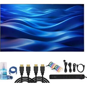 LG VL5PJ-A 49" Full HD Video Wall Monitor (49VL5PJ-A) Bundle Including: 2X HDMI Cable, Surge Protector, Cable Ties, TV Cleaning Kit