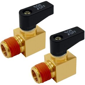 2 Pcs Brass Air Compressor Drain Valve,Mini Metal Ball Type Air Tank Drain Valve,1/4 Inch NPT Male For Air Compressor Accessories
