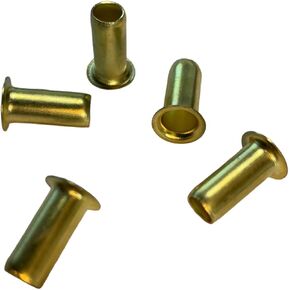 (5 Pack) Of Air Compressor Pneumatic Brass Compression Tube Inserts For Hoses Measuring 5/8 Inch OD