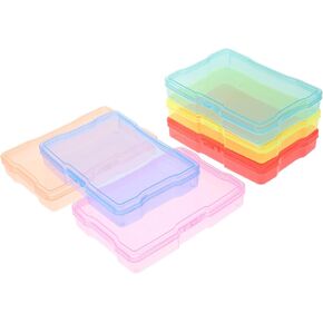 POPETPOP Multi-functional Plastic Photo Storage Case 2 Sets for Cards Photos Stickers