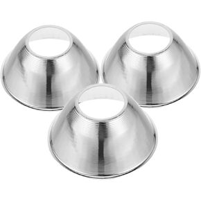 Mikikit 3pcs Spotlight Reflector Cup Accessory for LED Lighting Fixture Enhanced Illumination Replacement Shade for Flashlight Lightweight and Portable Design for Outdoor Activities