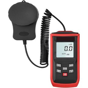 Digital Illuminance Light Meter Tester, Digital Luxometer Professional Lux Meter Handheld Light Meter High Accuracy Luxmeter Illuminometer Photometer 100000LUX for set design, factory, office or home