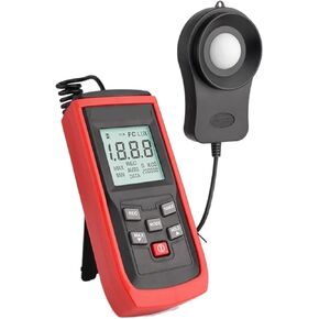 Digital Illuminance Light Meter Tester, Digital Light Meter Photography Digital Luxmeter Split Illuminometer Enviromental Tester Lux/Fc Photometer for Set Design, Factory, Office or Home use