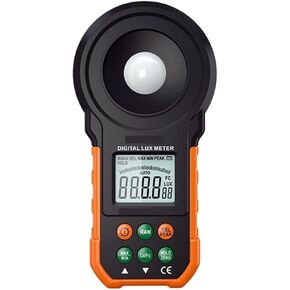 Digital Illuminance Light Meter Tester, LED Colorful Brightness Tester Light Meter 200000 LUX Handheld Digital Luxmeter Luxometro Enviromental Tester for set design, factory, office or home use