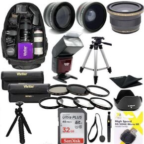 لـ Panasonic Lumix DC-G100 32GB Pro Mega HD Kit Lenses-Flash-Tripod-Backpack (37mm)