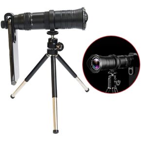 Portable Binoculars High Power Monocular Telescopes,18-30x37 Adjustable Zoom Telescope with Phone Photography Adapter and Phone Tripod for Bird Watching Camping Travelling Hiking