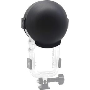 BGNing Compatible with Insta360X5 Sports Camera, Invisible Waterproof Protective Cover, Panoramic Sports Camera Dive Case Silicone (Black)