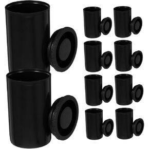 24-piece Lightproof Film Box with Caps Film Canisters Storage Cylinder Container Lid for Photo Storage