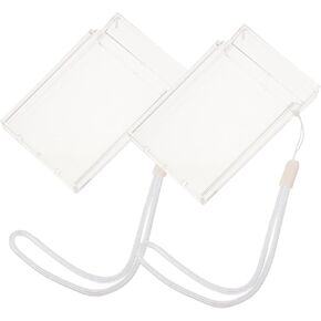2pcs Transparent Photo Organizer Cases for Postcards Multipurpose Plastic Storage Box for Photos Cards and Hardware Accessories Lightweight and Design
