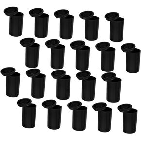 Efficient Film Roll Storage 20pcs Plastic Film Canisters with Lids Light Blocking Reusable Abs Plastic Ideal for Photography Jewelry Bead Organization