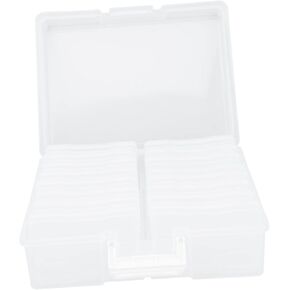 ARTIBETTER Durable Photo Storage Case Multifunctional Organizer Transparent Ideal for Photos Cards Stickers Jewelry