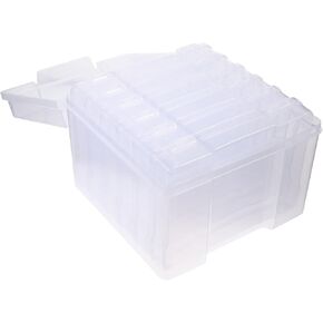 Angoily 1Set Photo Storage Container Craft Organizer Box for Greeting Cards Postcards