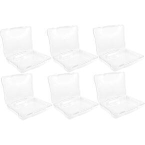 BESPORTBLE 6pcs Clear Plastic Storage Box for Cards Photos Organizer Dividers for Craft Supplies Jewelry and Items Transparent Design for Easy Viewing