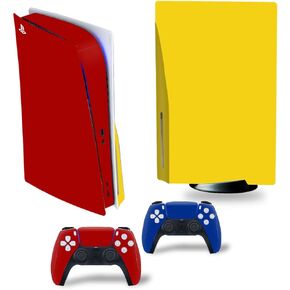 Two-Tone Skins Compatible with Ps5 Disc Edition Controllers with Anti-Slip Features and Modern Design Vinyl Protection Stickers two-toned-0045