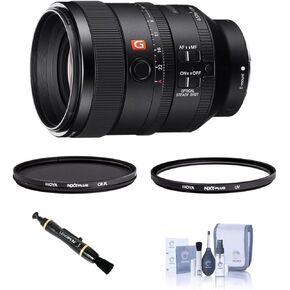 Sony FE 100mm f/2.8 STF GM OSS Lens for Sony E, Bundle with Hoya 72mm UV+CPL Filter Kit, Cleaning Kit, Lens Cleaner