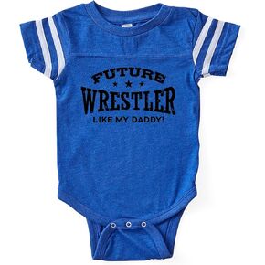 CafePress Future Wrestler Like My Daddy Cute Infant Baby Football Bodysuit