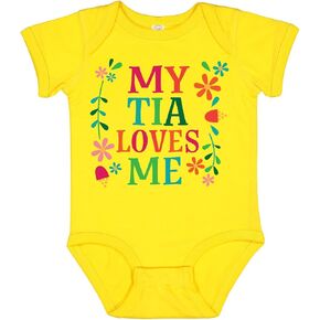 inktastic My Tia Loves Me Niece Baby Bodysuit