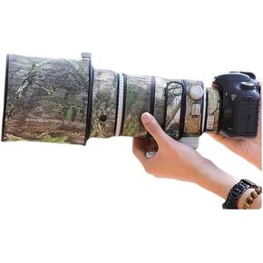 CHASING BIRDS Camouflage Waterproof Lens Coat for Canon EF 300mm F2.8 L is II USM Rainproof Lens Protective Cover (Green Leaf Camouflage, with Extender EF 2.0X II)