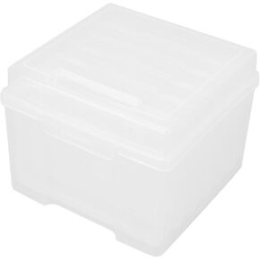 Angoily Sturdy Art Supply Storage Photo Box Lids for 5x7 Photos Postcards Certificates Compact Easy to Use