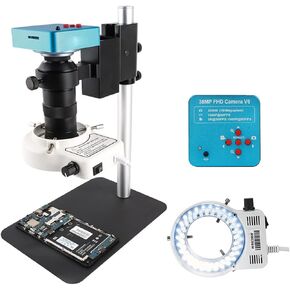 Microscope Kit 4K 48MP USB 60FPS Monocular Video Microscope Sets 38MP/16MP/13MP/8MP Digital Camera Lens Microscope Lens Adapters