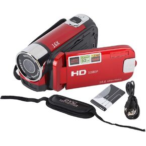4K Video Camera Camcorder, 48MP YouTube Vlogging Camera with 2.7 in Rotation Screen, Fill Light, Support 32G SD Card, 16X Digital Zoom, Selfie Available Camera for Wedding Travel