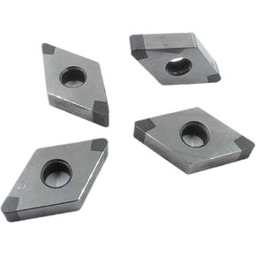 2pcs CBN PCBN Cubic Boron Nitride DNMG1504 DNMG1506, DNMG DNMA for Superhard Materials Cast Iron Quenching(DNMG150412)