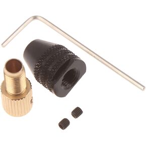 2.3mm/3.17mm/ 5mm Electric Motor Shaft Mini Drill Chuck Fixture 0.5-3.2mm Drill Bit Micro Drill Chuck Hex Drill Chuck Adapter Chuck(3.17mm)