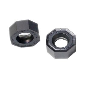 10pcs ONMU ONMU050505 Carbide High Efficiency Double Sided 8 Angle Face Mill Insert for 45° Milling Cutter Machine Tool(ONMU050505-HT TH550)