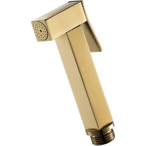 HandheldSprayer Brass Cloth Diaper Sprayer Titanium GoldSprayer for Toilet Square HandheldSprayer for Toilet, for Kitchen and Toilet Cleaning