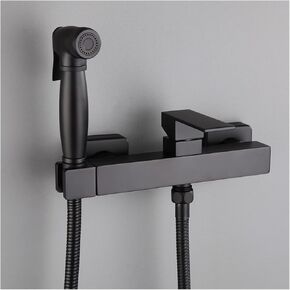 Sprayer Black Portable HandheldSprayer for Toilet Brass Baby Cloth Diaper Sprayer for Hot and Cold Water Portable Spray Attachment withHose for Feminine Wash
