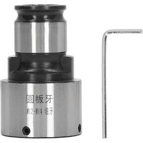 Round Die Chuck, 31mm OD Carbon Steel Lathe Tool, Precise Tapping Collet for Multi Purpose Machining, Quick Installation, Standard Size with Firm Clamping (Ylwxzenith1tv-12)