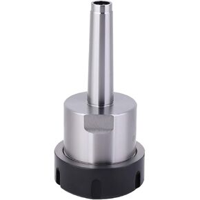 ER40 M10 Chuck Holder for CNC Lathe, Professional Manufacturing, High Precision, Silver + Black