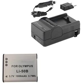 Olympus Stylus Tough TG-860 Digital Camera Accessory Kit Includes: SDLI50B Battery, SDM-192 Charger